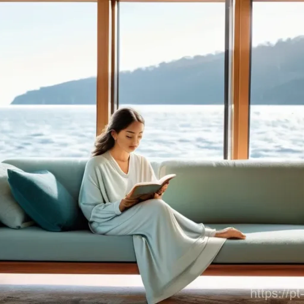 EMF 차단을 위한 다양한 자재 비교 - **Image Prompt: A Serene Sanctuary Amidst Invisible Waves**
An adult woman in her late 20s, dres...