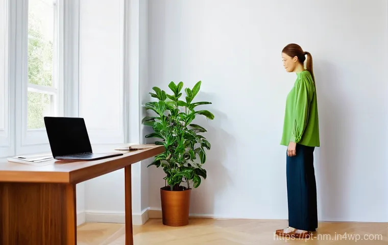 EMF 저감 기술 발전 동향 - **Prompt 1: Understanding the Invisible Fields**
A young woman in her late 20s, with a thoughtfu...
