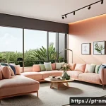 Home 22 저EMF 주거 공간 설계의 심리적 효과 - A modern Brazilian urban living room designed with conscious architecture to minimize electromagneti...