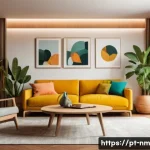 Home 19 저EMF 환경을 위한 생활 습관 변경 - A modern, cozy Brazilian home interior scene showing a family living room with visible electronic de...